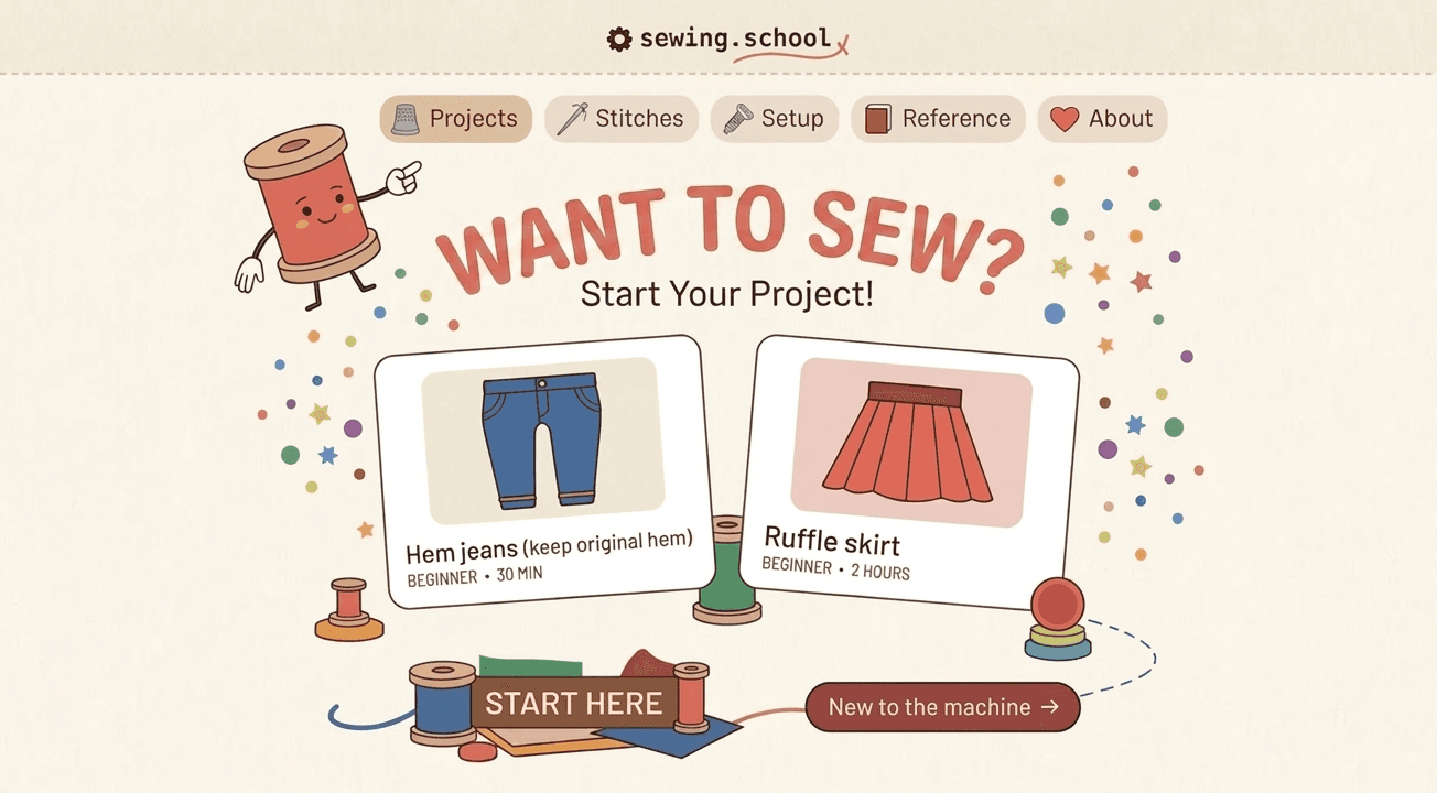 Sewing School screenshot